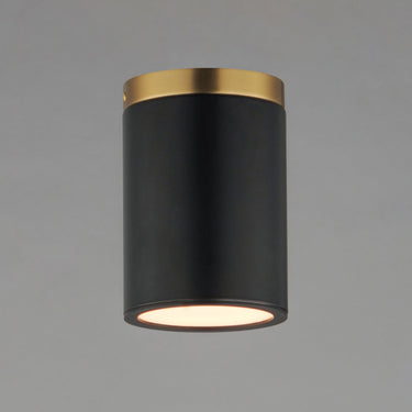 Maxim Lighting Dapper Flush Mount Black/Antique Brass