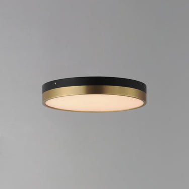 Maxim Lighting Dapper 12" LED Flush Mount Black/Antique Brass