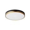 Maxim Lighting Dapper 16" LED Flush Mount Black/Antique Brass