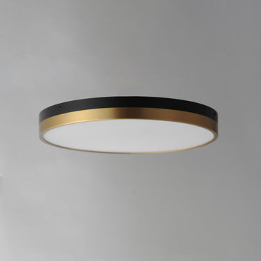 Maxim Lighting Dapper 16" LED Flush Mount Black/Antique Brass