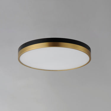 Maxim Lighting Dapper 16" LED Flush Mount Black/Antique Brass