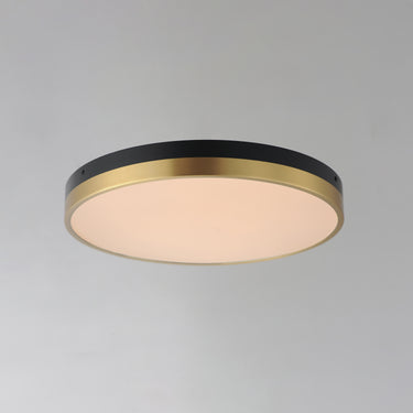 Maxim Lighting Dapper 16" LED Flush Mount Black/Antique Brass