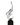 Finesse Decor Flame 65" Tall Floor Sculpture - Chrome with Black Stand 