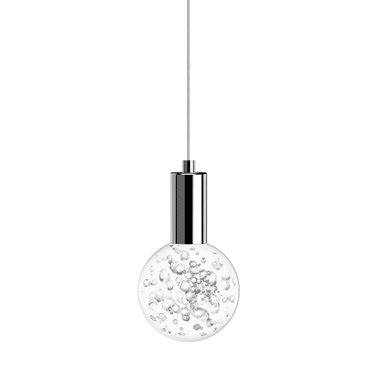 BlackJack Lighting Acrylic Globe 3" Small Pendant Light