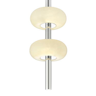 Finesse Decor Spanish Alabaster Pendant Chrome