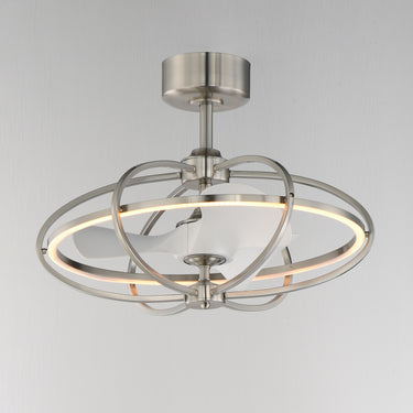 Maxim Lighting Corona WiFi-enabled LED Fandelight Satin Nickel