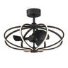 Maxim Lighting Solstice 8-Light WiFi-enabled LED Fandelight Black
