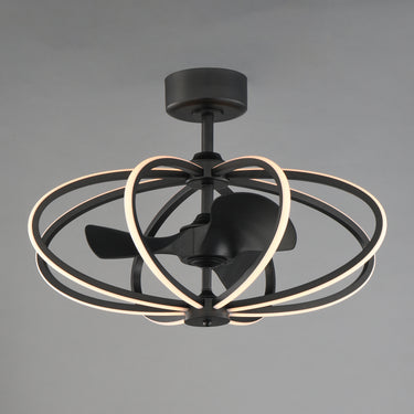 Maxim Lighting Solstice 8-Light WiFi-enabled LED Fandelight Black