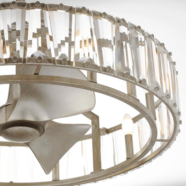 Maxim Lighting Odeon 8-Light WiFi-enabled LED Fandelight Golden Silver