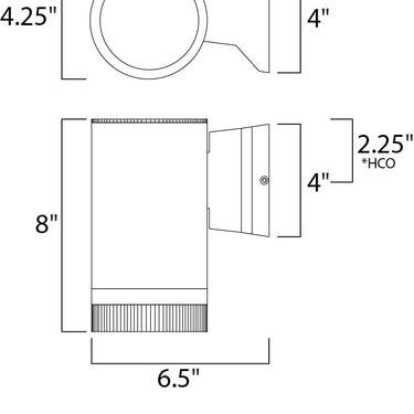 Maxim Lighting Lightray Wall Sconce Brushed Aluminum