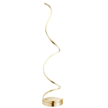 Finesse Decor Modern Spiral LED 61" Floor Lamp Gold