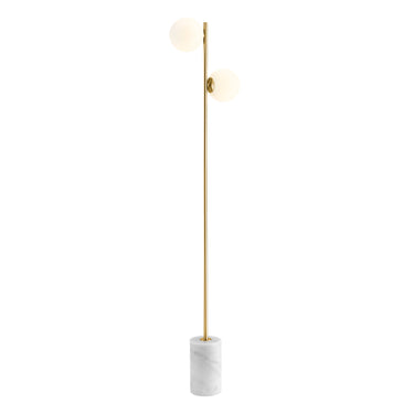 Finesse Decor Anechdoche 2 Lights Floor Lamp Gold and White
