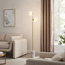 Finesse Decor Anechdoche 2 Lights Floor Lamp Gold and White