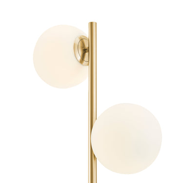 Finesse Decor Anechdoche 2 Lights Floor Lamp Gold and White