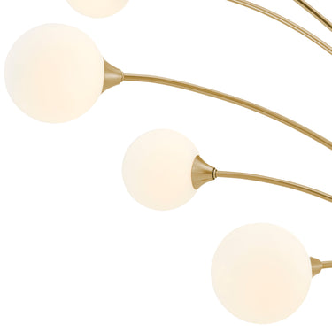 Finesse Decor Anechdoche 5 Lights Floor Lamp Gold and White