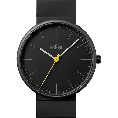 Braun BN-0171BKBKG Ceramic Analog Watch – Black Dial & Bracelet, Minimalist Design