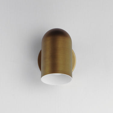 Maxim Lighting SpotLight Outdoor LED Sconce Natural Aged Brass