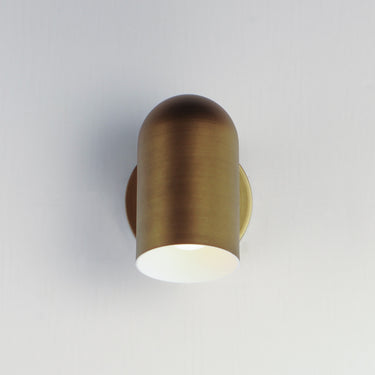 Maxim Lighting SpotLight Outdoor LED Sconce Natural Aged Brass