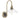Charis 13" Sconce - Antique Brass with Oil Rubbed Bronze by Elk 6231-ANOB-CL