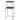 Fera Pedestal Table with Shelf Steel Grey by blomus