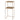 Fera Pedestal Table with Shelf Nomad by blomus