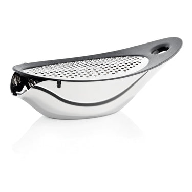 Polished Stainless Steel cheese grater, product photo | NAVETTA by blomus
