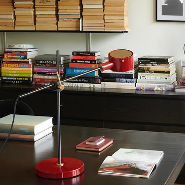 Adjustable Italian design G.O. Table Lamp by Giuseppe Ostuni for bedroom and hotel interiors