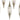 Finesse Decor Shinny Teardrops Rectangular Chandelier - Matte Nickel 