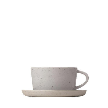 Ceramic Stoneware Coffee Cups Saucers Set Of 2 Sablo Blomus 64339