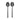 Stella Salad Servers PVD-Coated Stainless Steel Black by blomus