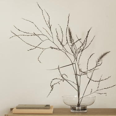 Miyabi Glass Vase Low Flower Grid Blomus 64740