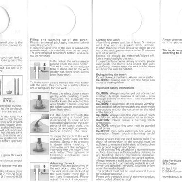 Stainless Steel Outdoor Garden Torch Cone Blomus 65007