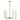 Ray 25.25" 4-Light Chandelier - Aged Brass by Elk 6520-AG-CA