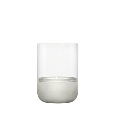 Concrete tealight hurricane, detail view 2 | CALMA by Nina Thöming for blomus