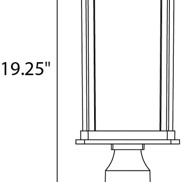 Maxim Lighting Terrace LED Medium Outdoor Post Bronze