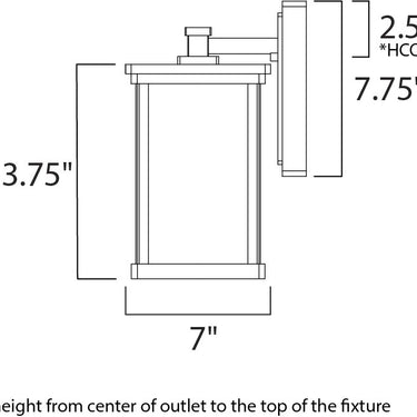 Maxim Lighting Terrace LED Medium Outdoor Wall Bronze