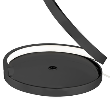 Finesse Decor Modern Spiral LED Table Lamp Black