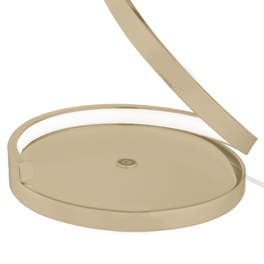 Finesse Decor Modern Spiral LED Table Lamp Gold