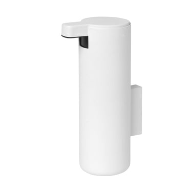 White wall soap dispenser, product photo | MODO by Nina Thöming for blomus