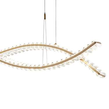 Finesse Decor Charlotte Chandelier Brushed Gold