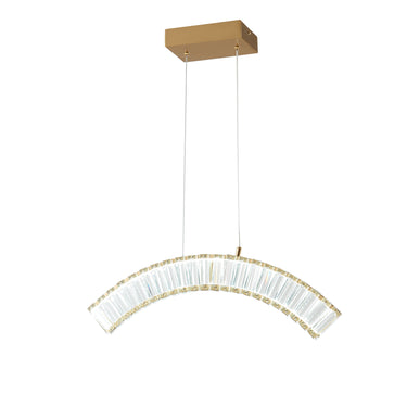 Finesse Decor Sanford Single Chandelier Brushed Gold