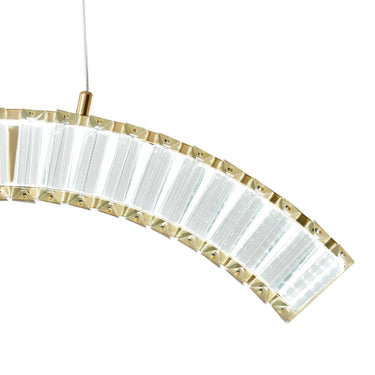 Finesse Decor Sanford Single Chandelier Brushed Gold