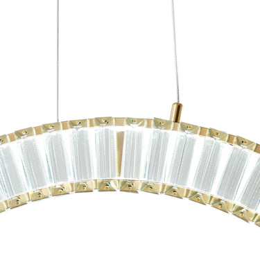 Finesse Decor Sanford Single Chandelier Brushed Gold