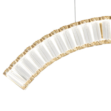 Finesse Decor Sanford Triple Chandelier Brushed Gold
