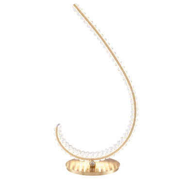 Finesse Decor Grace Crystal 16W Table Lamp Touch & Dimmable (L Gold)