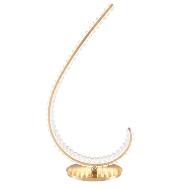 Finesse Decor Grace Crystal 16W Table Lamp Touch & Dimmable (R Gold)