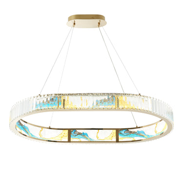 Finesse Decor Boeseman's Colorful Chandelier 1 Tier, Squoval