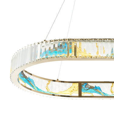Finesse Decor Boeseman's Colorful Chandelier 1 Tier, Squoval