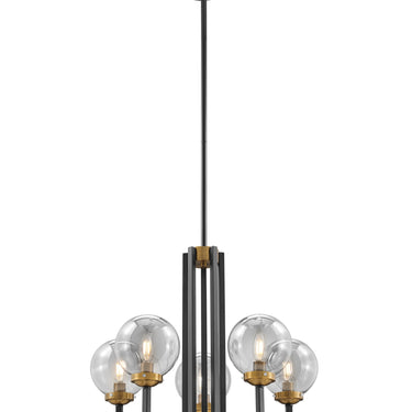 Finesse Decor Monachopsis Small Chandelier Gold and Black