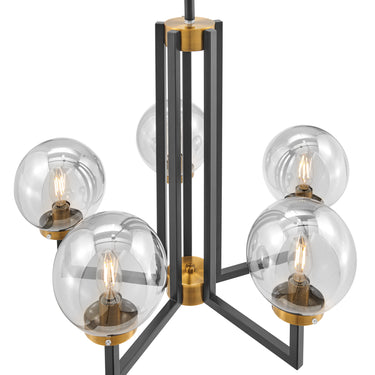 Finesse Decor Monachopsis Small Chandelier Gold and Black